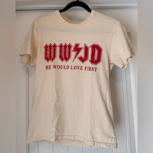 WWJD HWLF Cream Comfort Colors Tee